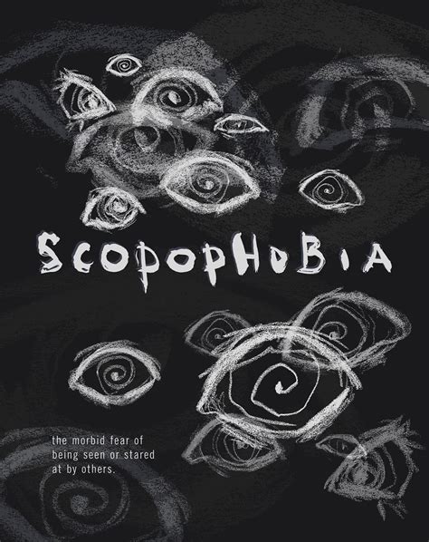 Scopophobia Screenprint Poster Dark Art Illustrations Aesthetic Art