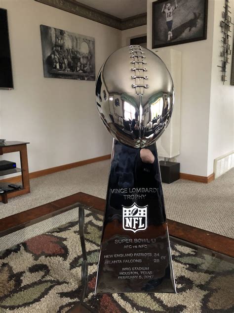 My Super Bowl 51 Replica Lombardi Trophy Came In The Mail Today R