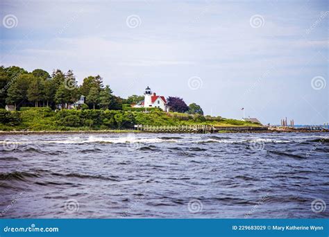 Warwick Neck Lighthouse Rhode Island Usa Stock Image Image Of Ocean