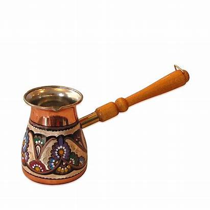 Turkish Coffee Pot Copper Cezve Ibrik Decorated