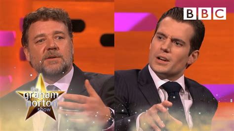 Henry Cavill And Russell Crowe On Sex Scenes And Kissing The Graham Norton Show Bbc Youtube