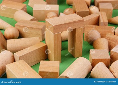 Wooden Geometric Shapes Stock Photo Image Of Curvilinear 32394634