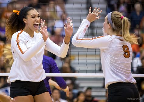 University Of Texas Longhorns Volleyball Match Against Tcu Horned Frogs