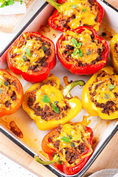 Keto Stuffed Peppers The Best Low Carb Stuffed Bell Peppers Recipe