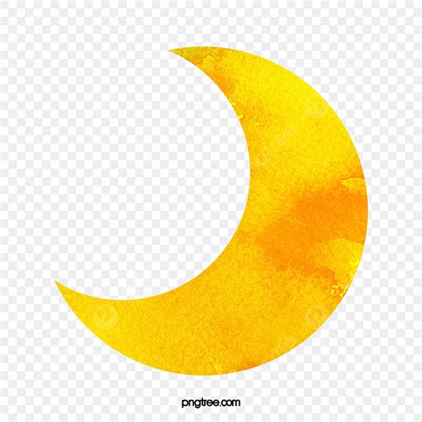Hand Painted Moon White Transparent Vector Hand Painted Moon Vector