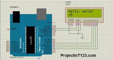 Arduino And Lcd Simulation In Proteus Projectiot123 Esp32raspberry