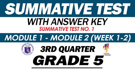 Grade 5 Summative Test No 1 Quarter 3 Modules 1 2 Guro Tayo