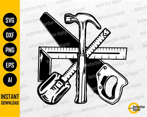 carpenter logo svg carpentry tools svg workshop svg etsy