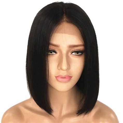 Brazilian Remy Straight Lace Front Wig 130 4x4 Closure Wig Front