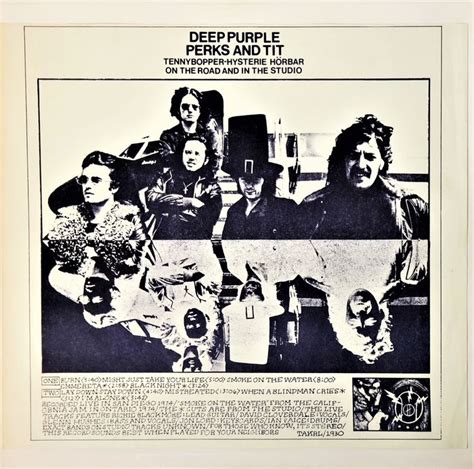 Deep Purple Perks And Tit Rare Unofficial Release From Catawiki