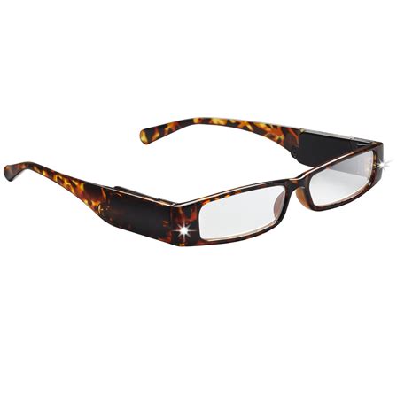 Lightspecs Lightpipe Reading Glasses With Led Lights Mr Carter 2 50 Power