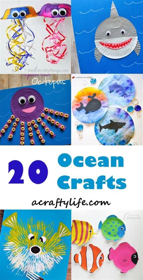 Fun Ocean Kid Crafts For Ocean Theme Week A Crafty Life