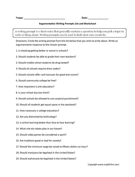 Essay Writing Prompts 7th Grade 30 Writing Prompt Ideas For 7th Grade