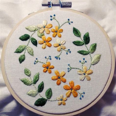 How To Learn Hand Embroidery Stitches Handembroiderystitches Flower