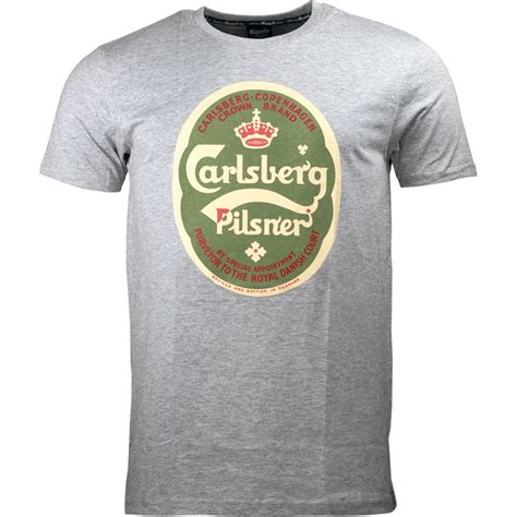 Carlsberg Pilsner T Shirt Grey Carlsberg Brand Store