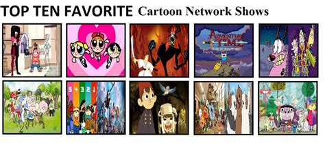 Top Ten Favorite Cartoon Network Shows By Mlp Vs Capcom On Deviantart