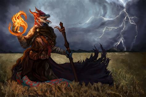 Art I Painted My Campaigns Dragonborn Sorcerer Rdnd