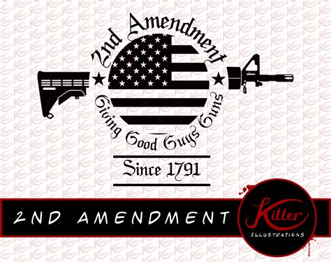 Second amendment sign or stamp clip art by roxanabalint 1 / 14 second amendment stock illustration by chrisdorney 0 / 14 second amendment drawing by baz777 0 / 1 assault rifles with usa map flag illustration stock illustration by jpldesigns 8 / 1,132 second amendment to the us constitution to permit possession of weapons. 2nd Amendment AR-15 Vector Gun Rights T-Shirt Design Cut