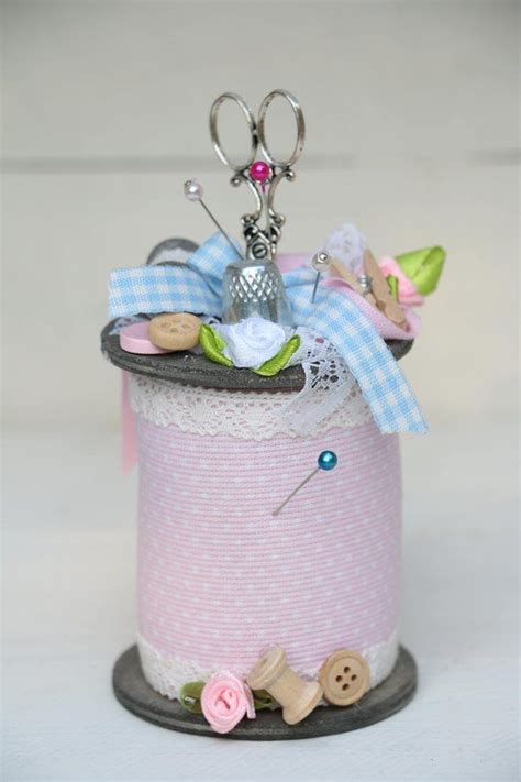 This Completely Functional Handcrafted Pin Cushion Is All Hand Made And