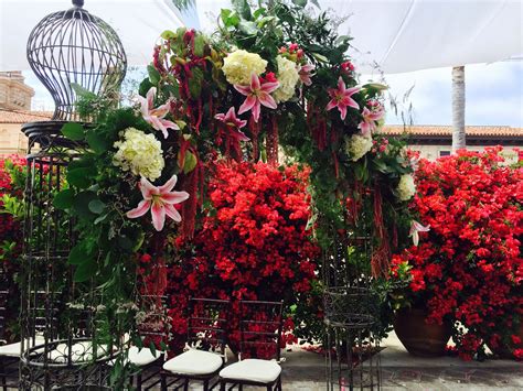 San Diego Wedding Romance Arch Covered In Flowers Made With White