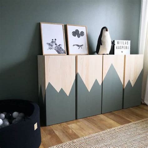 Take that bed or crib your kid has outgrown, and use it to create some modular wall shelving. 10 WAYS TO USE IKEA IVAR IN THE KIDS' ROOM | Mommo Design
