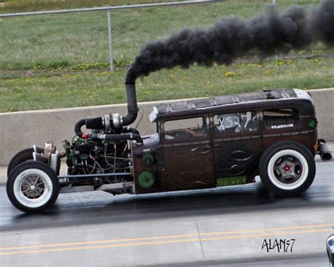 Diesel Rod Monster Rat Rod With Diesel Engine Burns Serious Rubber