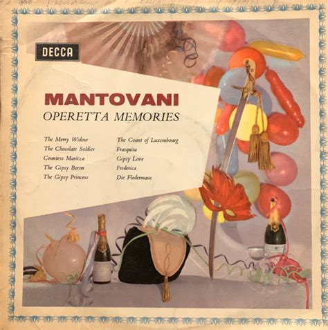 Mantovani And His Orchestra Operetta Memories 1960 Vinyl Discogs