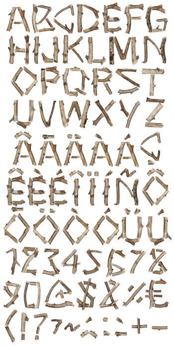 Dry Twigs Font Handmadefont Lettering Alphabet Fonts Fonts