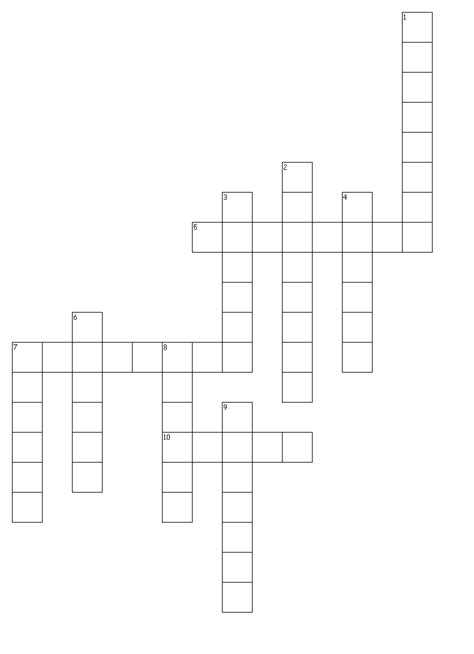The Crossword Puzzle Is Shown In Black And White
