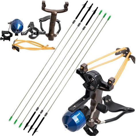 Fishing Reel Slingshot Archery Slingbow Hunting Catapult Shooting