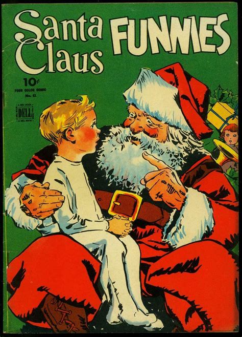 Santa Claus Funnies Dell Four Color 61 1944 Christmas Christmas Comics Comics Santa Funny