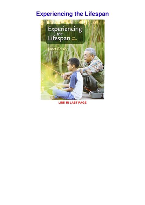Ppt Pdf Download Experiencing The Lifespan Powerpoint Presentation