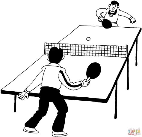 12 Table Tennis Coloring Page To Print Print Color Craft