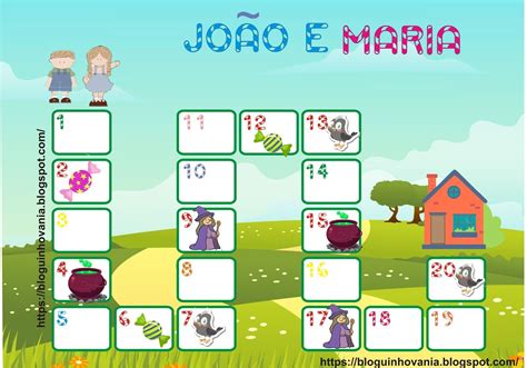 Bloguinho Da VÂnia Jogo De Trilha João E Maria Jogos Matemáticos