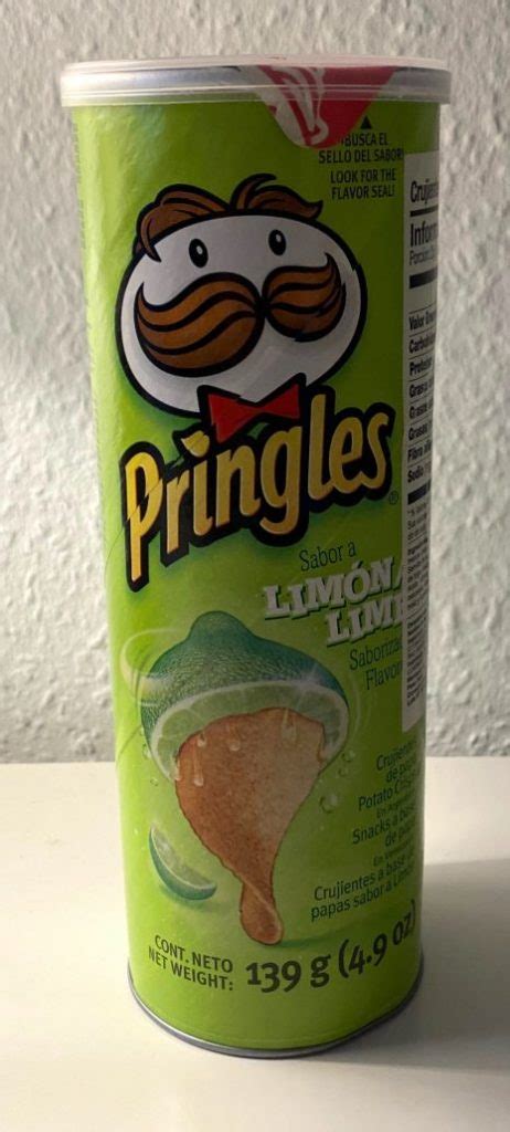 Pringles Limonalime Geschmack 139g Das Süßigkeiten