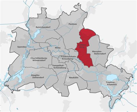 Lichtenberg Berlin Karta Zemljevid Lichtenberg Berlin Nemčija