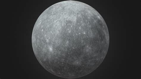 Mercury Planet 3d Preview Planeta Mercurio 3d Model By Paint