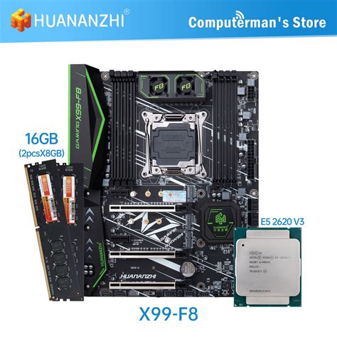 Huananzhi X99 F8 X99 Motherboard Combo Kit Set Cpu Intel Xeon E5 2620