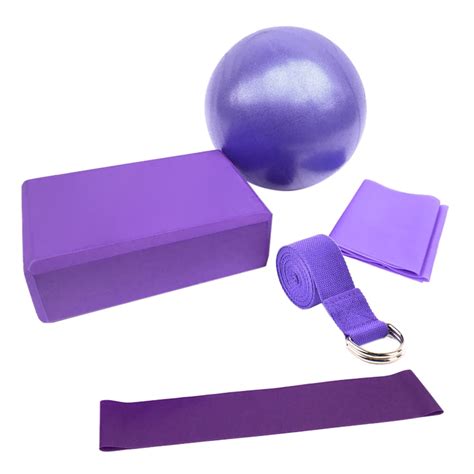 5pcs Yoga Equipment Set Include Yoga Ball Yoga Blocks Stretching Strap