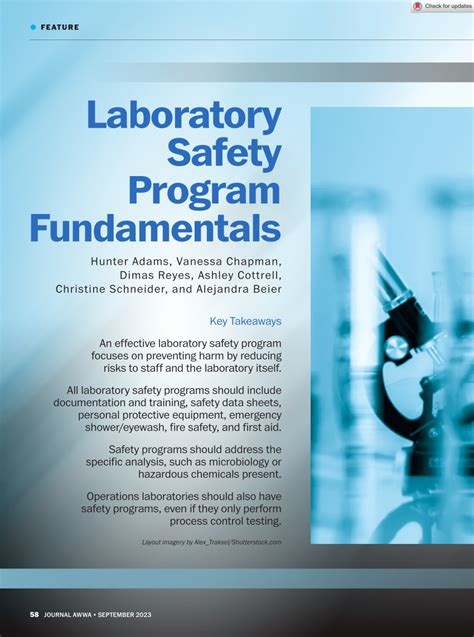 Pdf Laboratory Safety Program Fundamentals