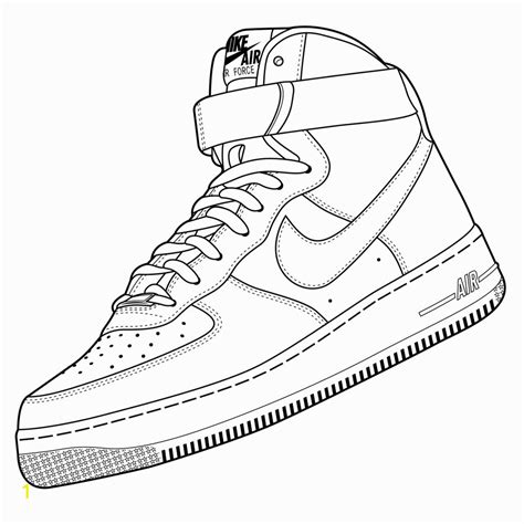 Nike Air Force Coloring Pages Coloring Pages