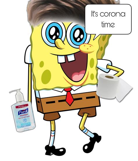Spongebob Edit Corona Coronavirus Sticker By Gracynello