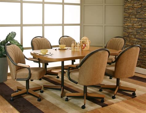 Dinette Sets With Caster Chairs Douglas Casual Living Gina Caster
