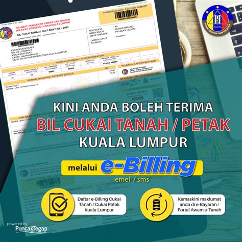 Daftar E Billing Cukai Tanah Cukai Petak Kuala Lumpur Dan Kemaskini