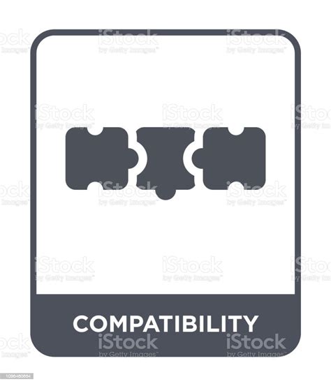 Compatibility Icon Vector On White Background Compatibility Trendy