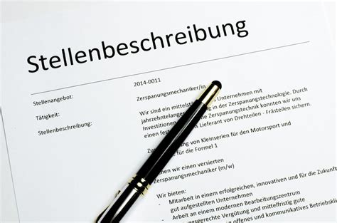 Formulierungen, aufbau & anleitung zum ausfüllen. Vorlage und Beispiel einer Stellenbeschreibung ...