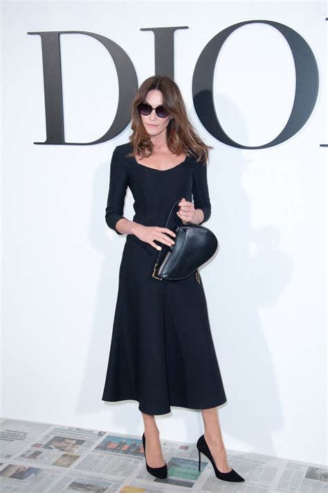 Carla Bruni At Christian Dior Show At Paris Fashion Week