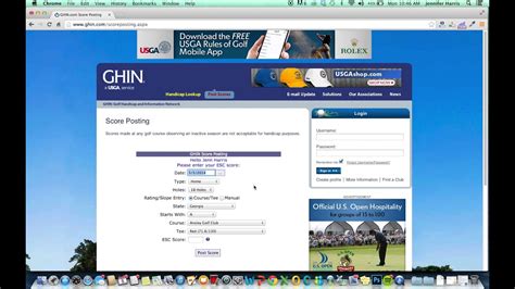 Incidentally the handicaps are very close to the ghin index. How to Post a Score to GHIN.com - Golf Handicap Posting ...
