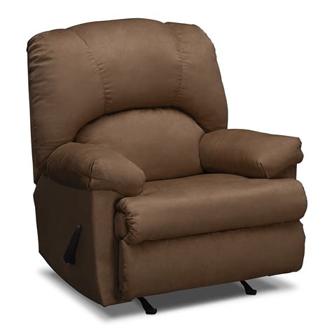 Best rocker recliner chair (reviews for 2021). Quincy Rocker Recliner - Latte | American Signature Furniture