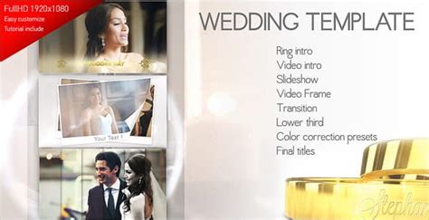 Templates for premiere pro lovely wedding slideshow free download. 34+ Wedding Video Templates | Free & Premium Templates